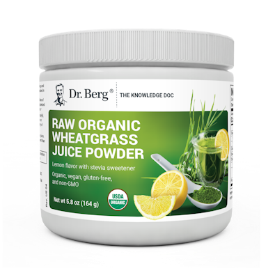 Organic Raw Wheatgrass Juice Powder Lemon